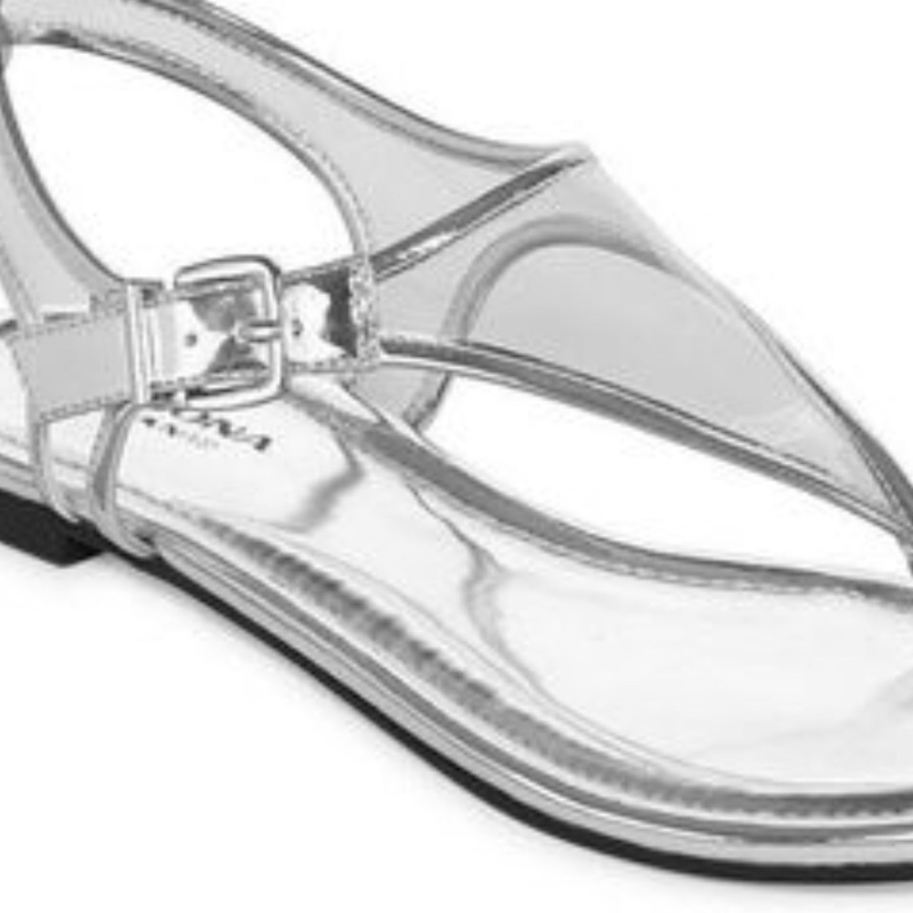 Clear Lucite Thong Sandals